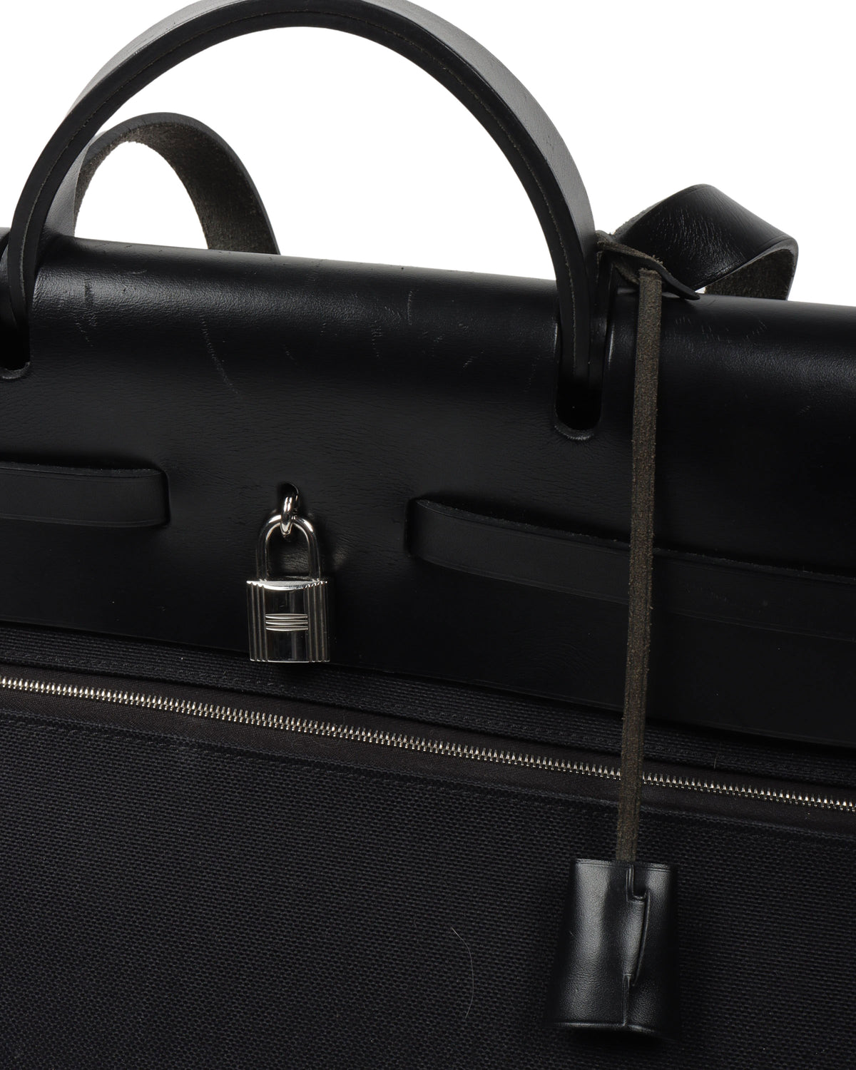 Black Vache Hunter and Toile Herbag Zip Cabine 50 Palladium Hardware