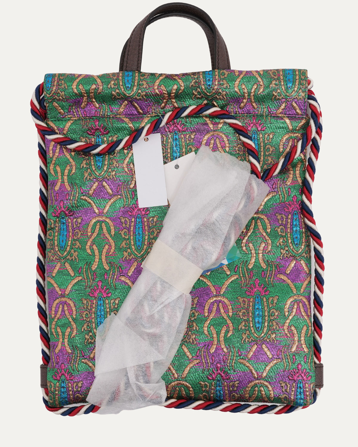 Brocade Animalier Bow Backpack