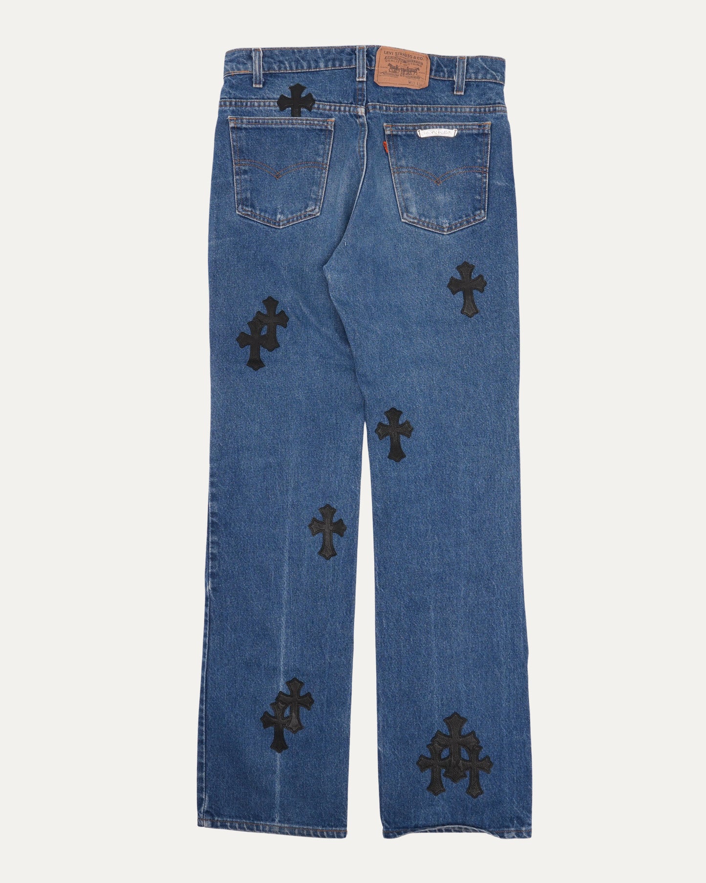 Levi's 517 Orange Tab Cross Patch Jeans