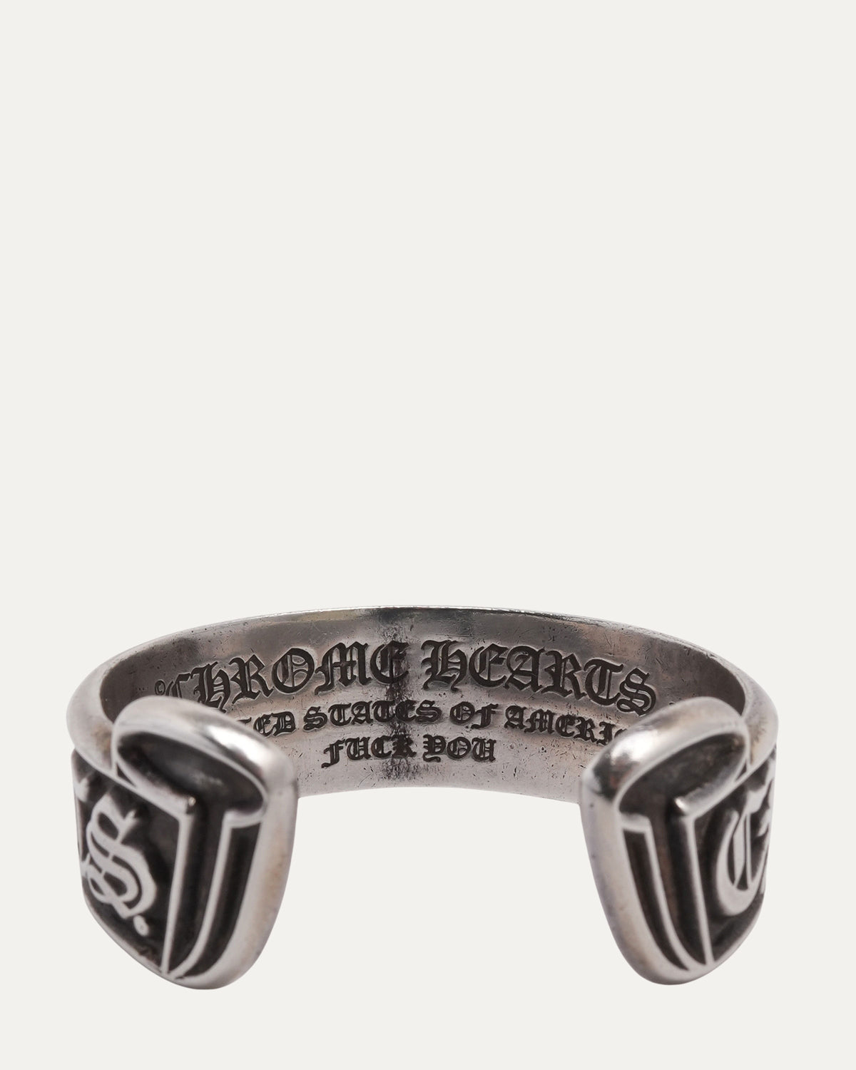 Scroll Logo Cuff Bracelet