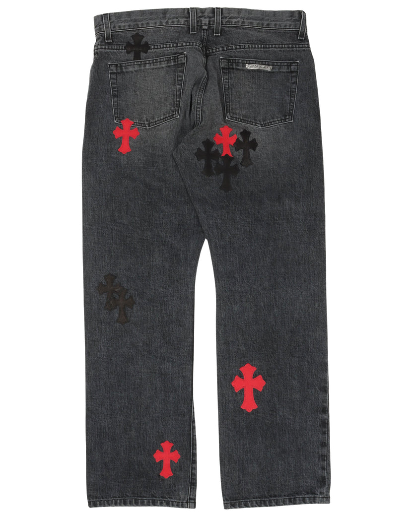 Multi-Cross Fade Jeans