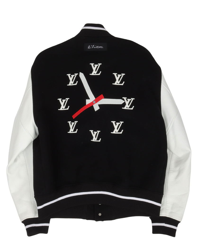 Louis Vuitton Black & White 'Puppet' Varsity Jacket