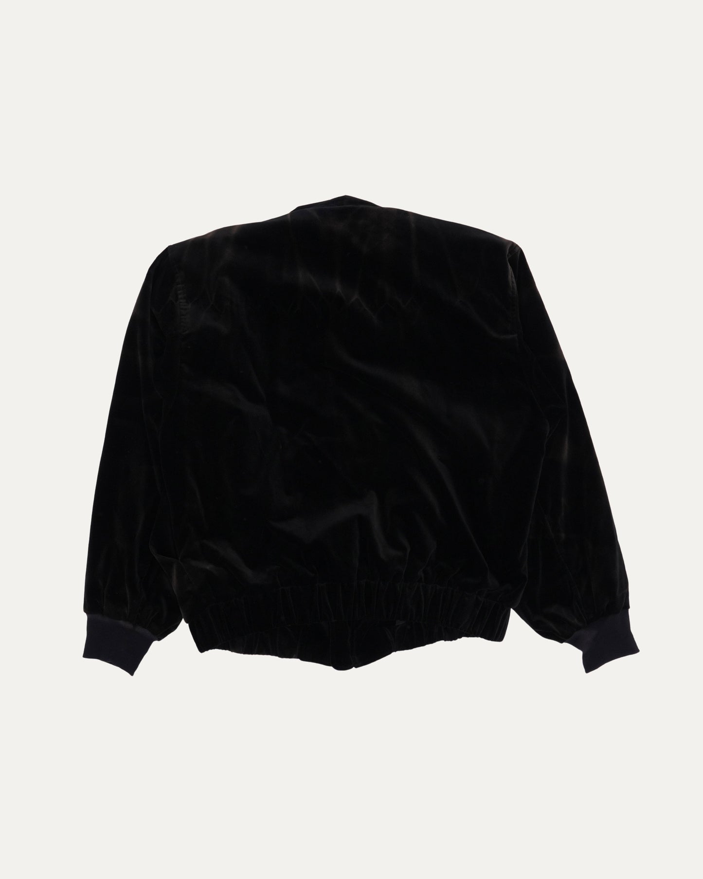 Velour Bomber Jacket