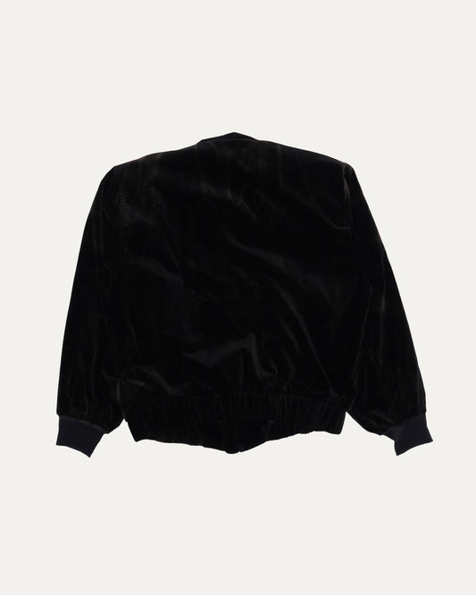 Velour Bomber Jacket