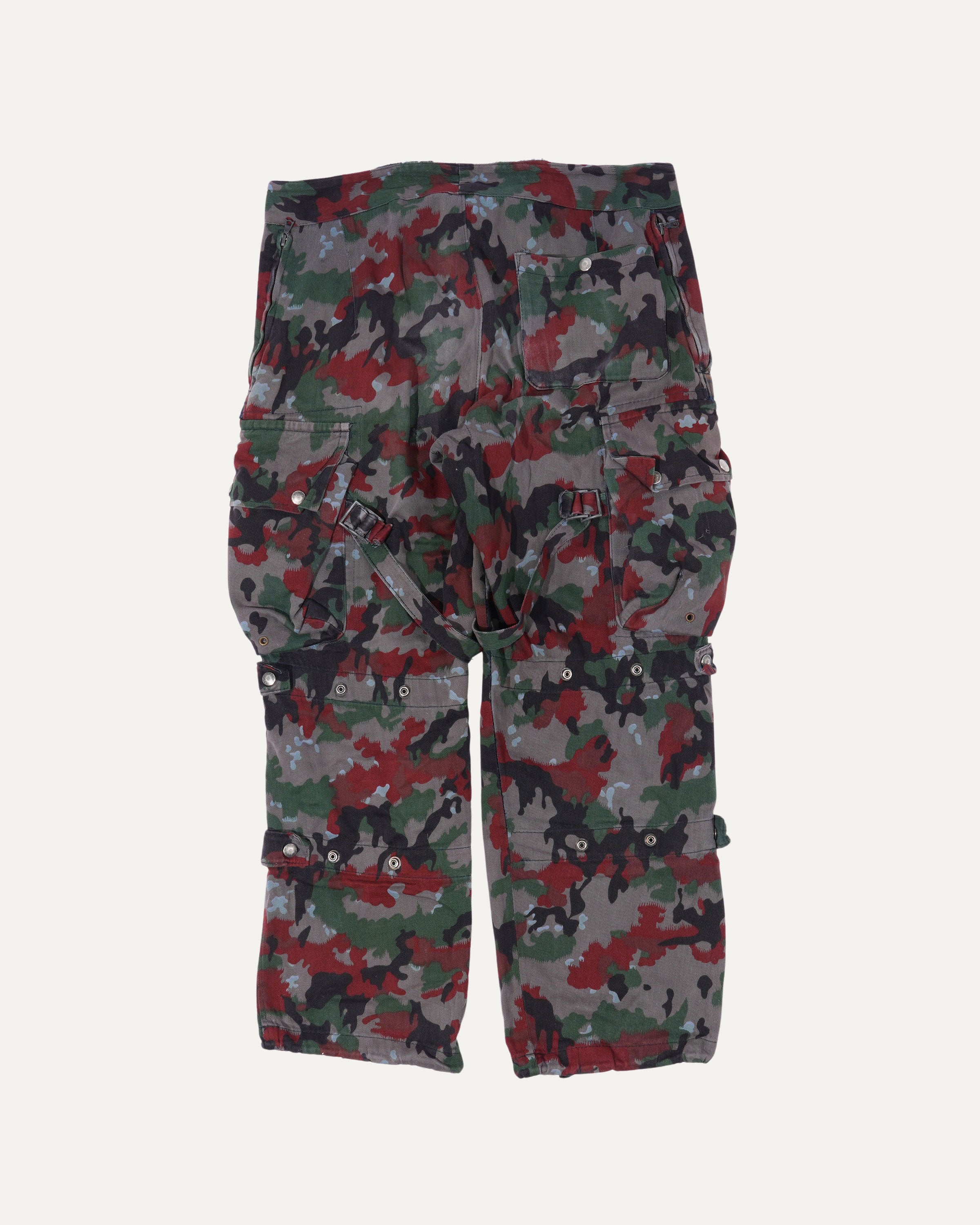 Over-Dyed Camouflage Cargo Pants