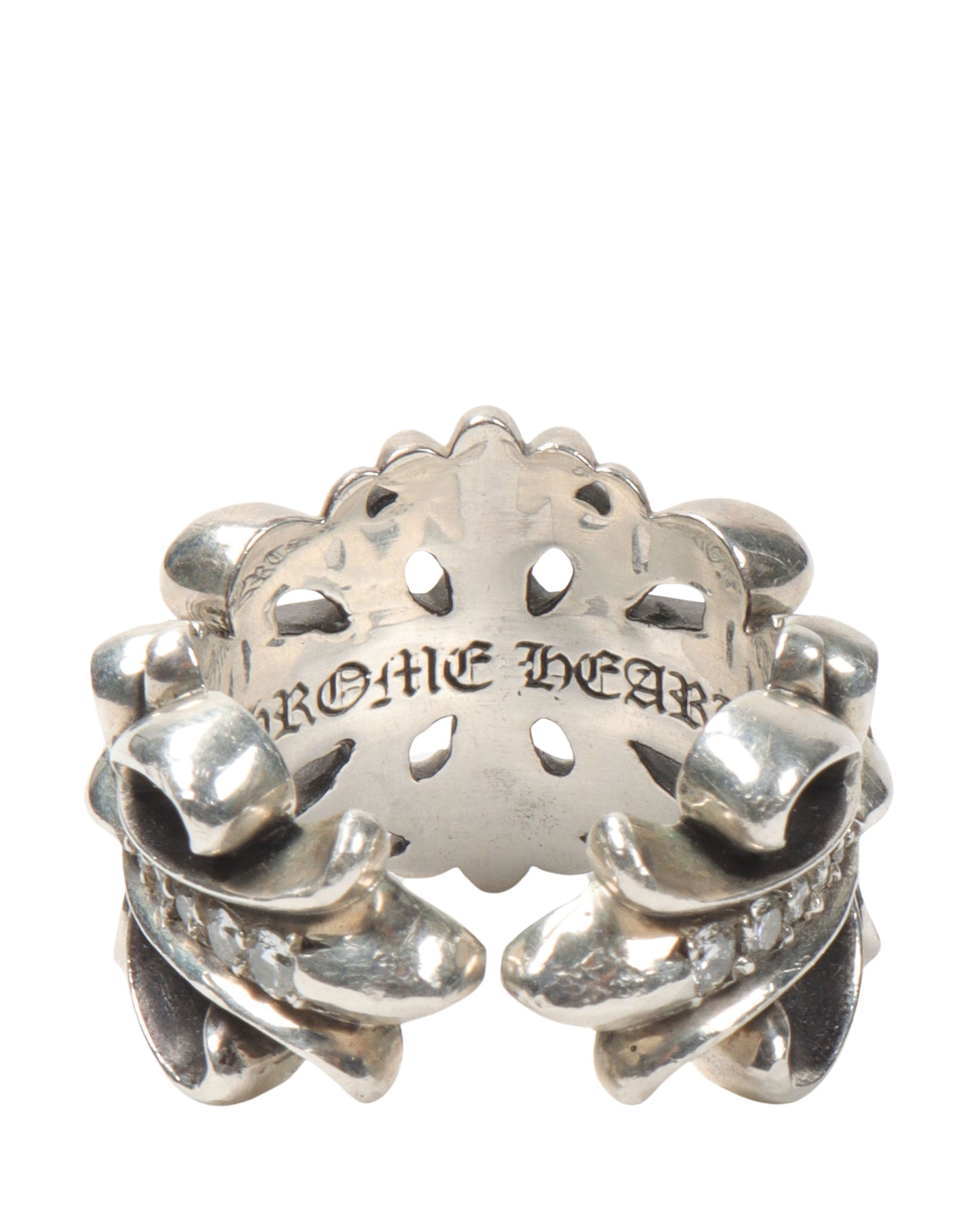 Diamond Double Floral Ring