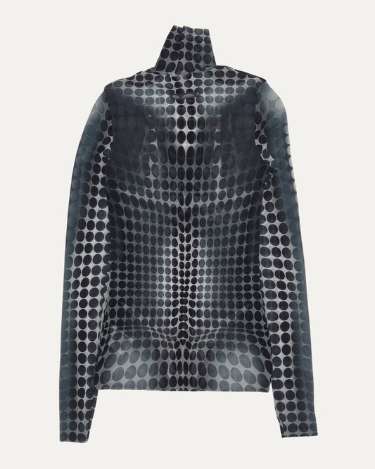 Cyberdot Mockneck Top