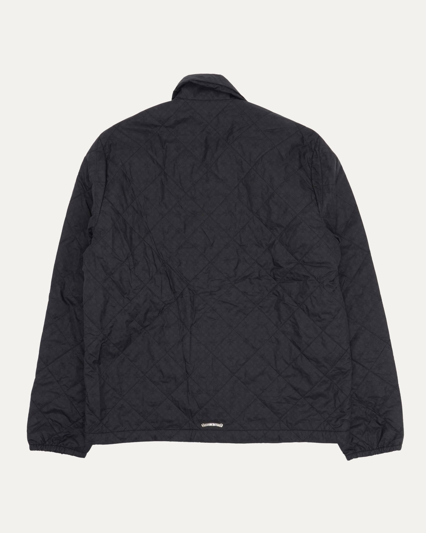 CH Embroidered Monogram Quilted Shirt Jacket