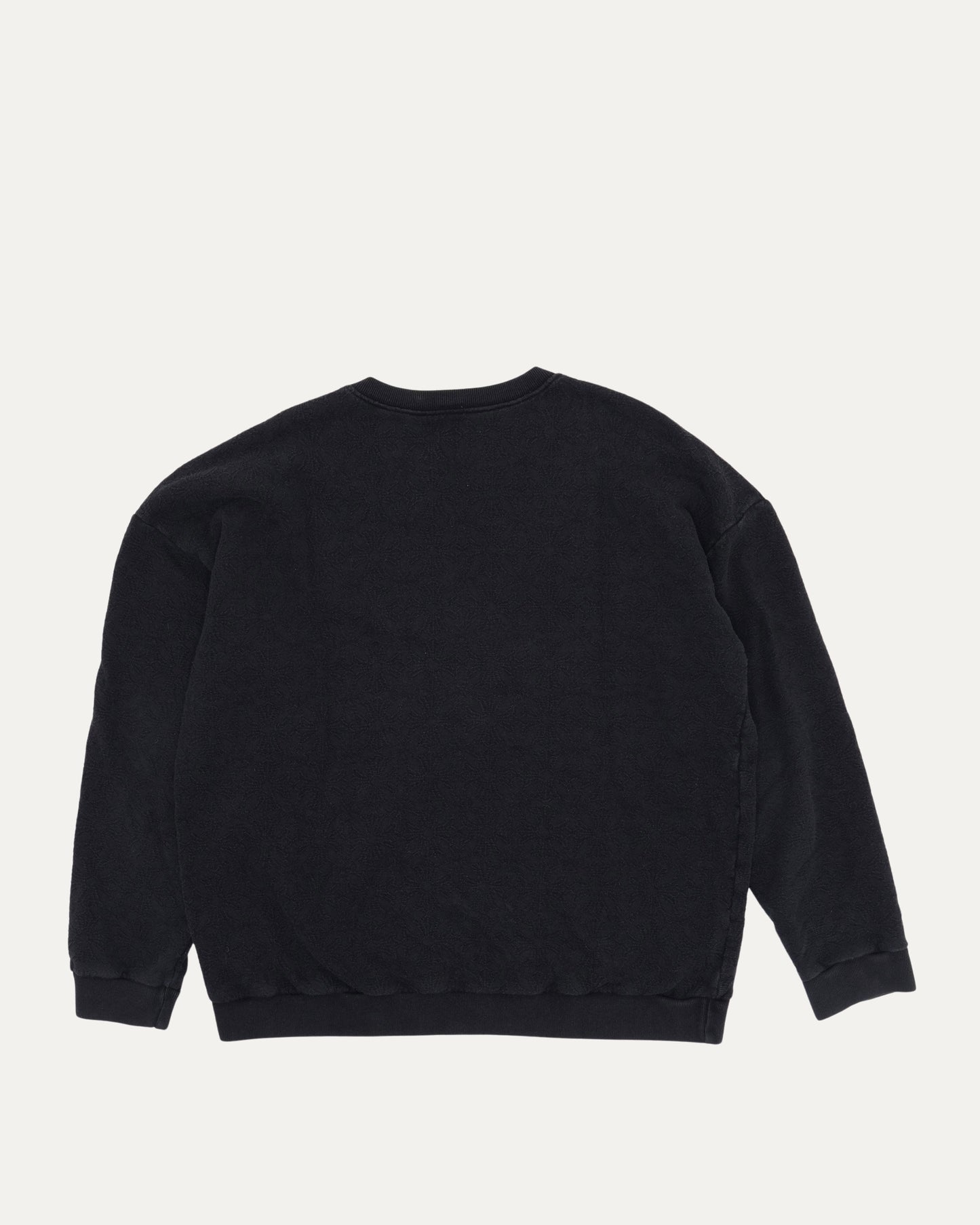 Jacquard Monogram Vertical Logo Crewneck Sweatshirt