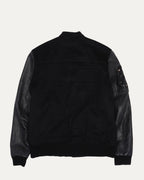 Cross Patch Cashmere Varsity Jacket