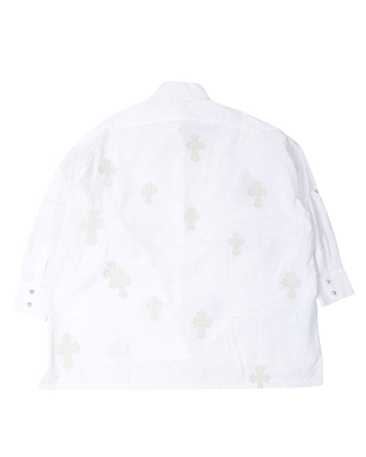 Oversized Cross Patch Shirt