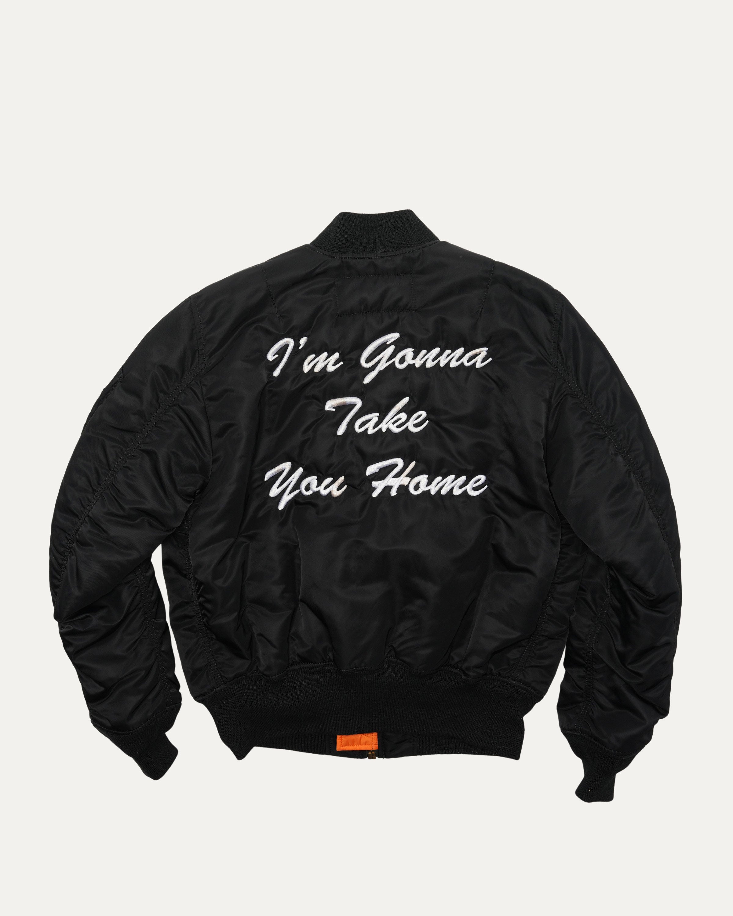 I'm Gonna Take You Home Embroidered MA-1 Flight Jacket