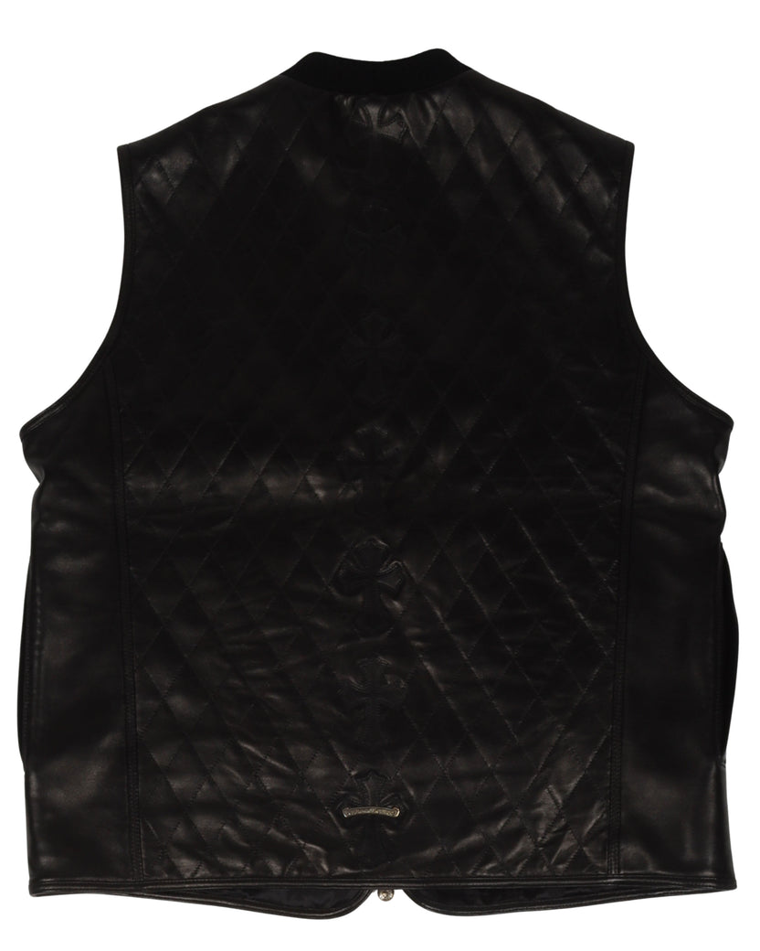 Quilted Leather Vest