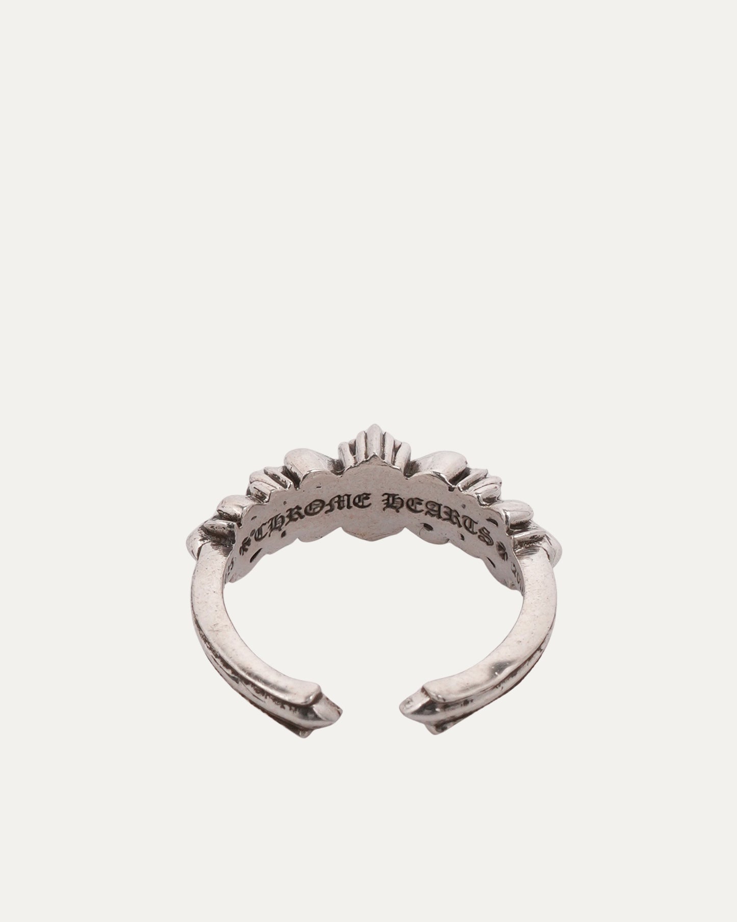 Mini Double Floral Cross Ring