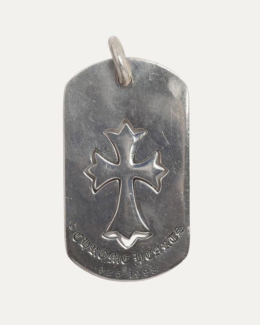 Tiny Fat Dog Tag Pendant