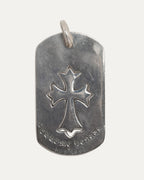 Tiny Fat Dog Tag Pendant