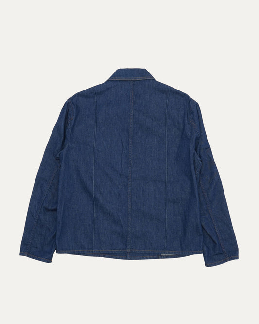 Leather Detail Denim Chore Shirt