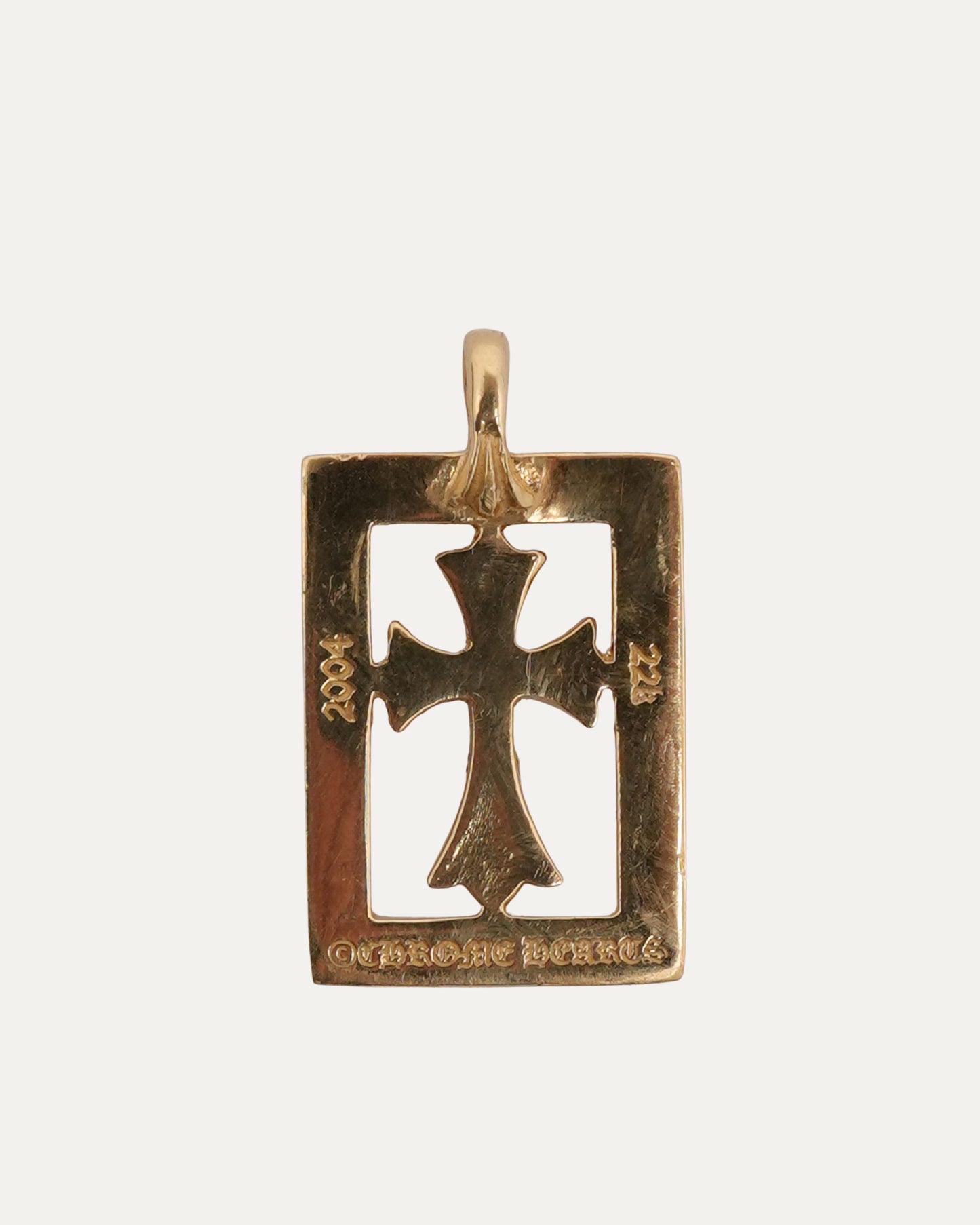 Gold Diamond Framed Baby Fat Pendant