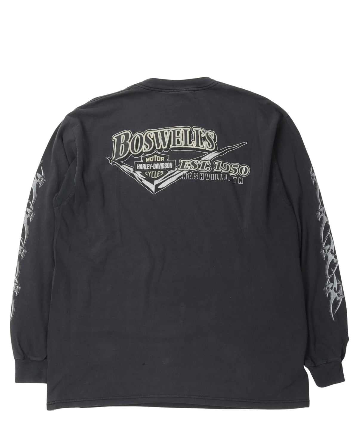 Harley Davidson Metallic Logo Long Sleeve T-Shirt