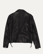 Hermes Silk Lined JJ Dean Leather Jacket