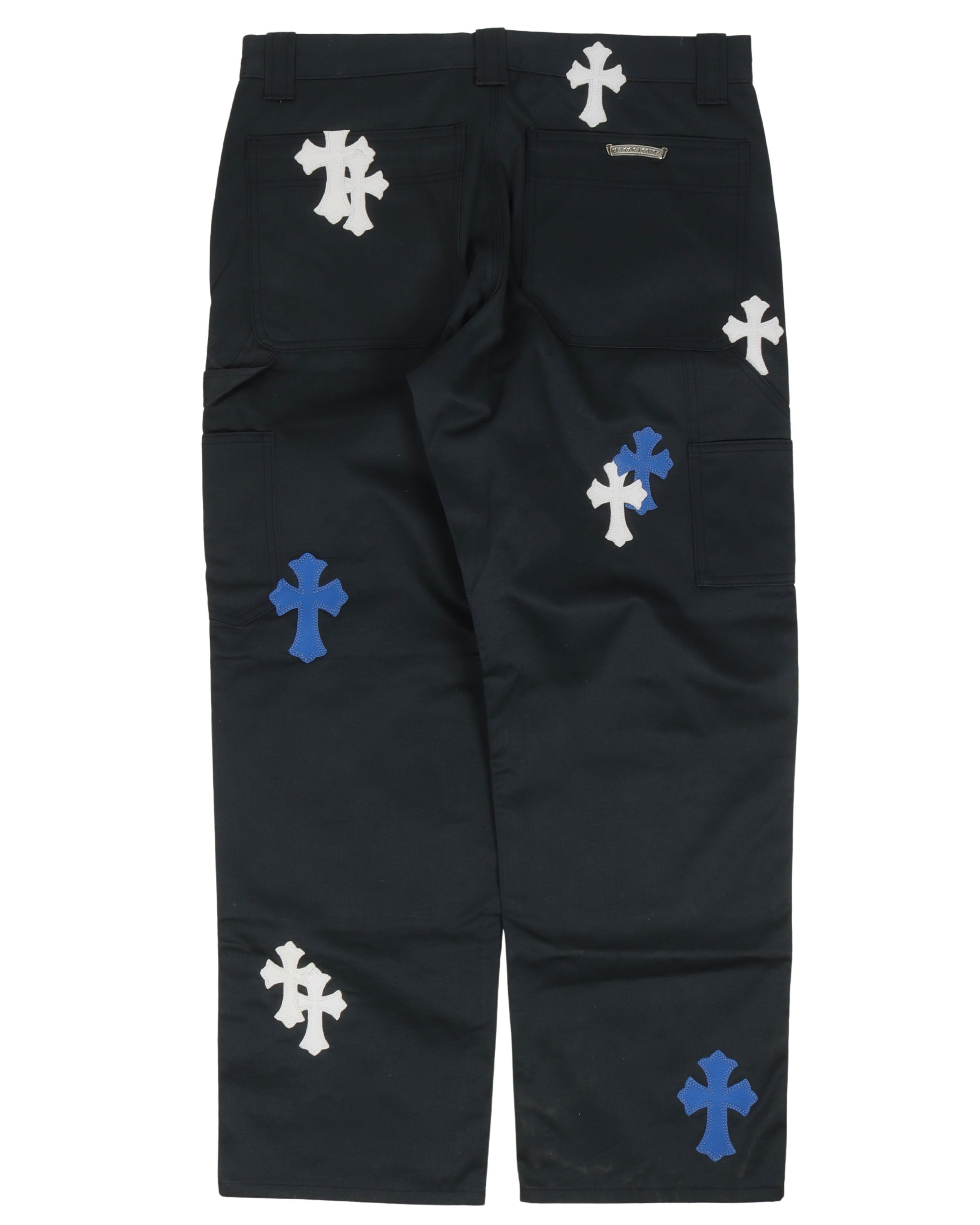 Multicolor Cross Patch Carpenter Pants