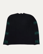 Cashmere Scroll Logo Sweater