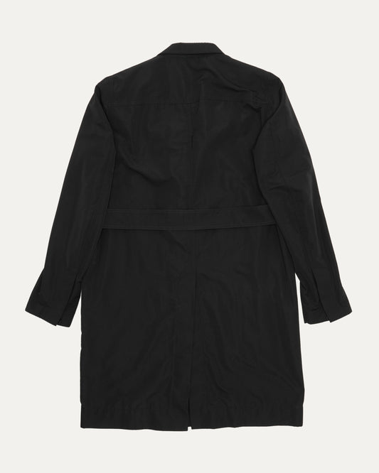 Silk Blend Belted Coat