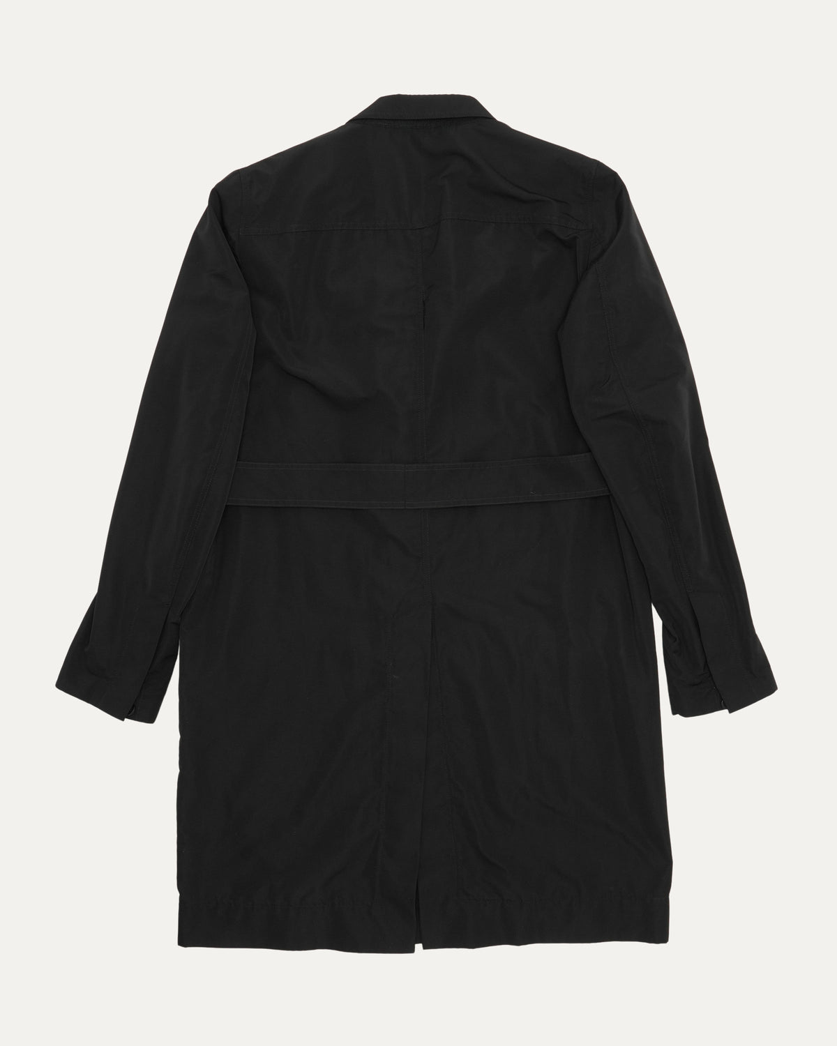 Silk Blend Belted Coat
