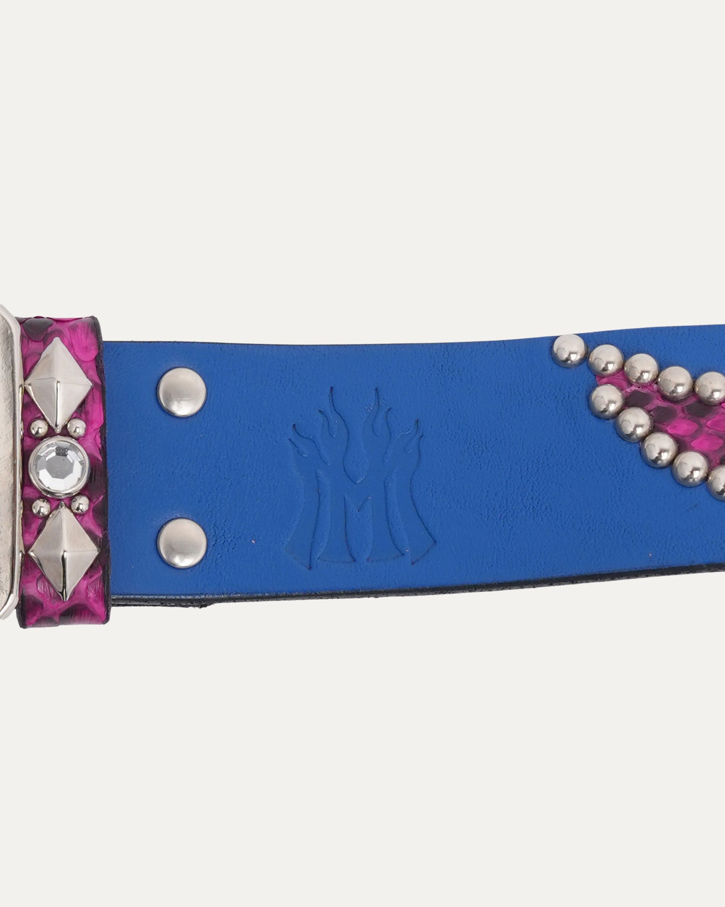 Studded Snake Inlay Belt