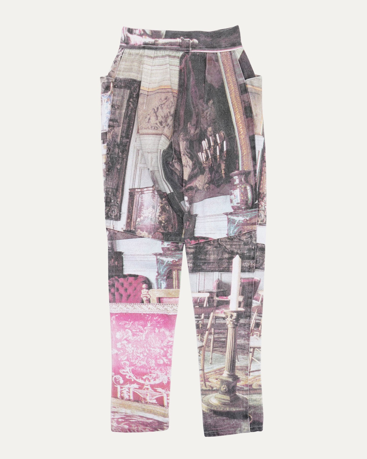 SS 1992 "Salon" Print Jeans
