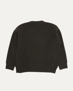 Ribbed Logo Crewneck Sweater