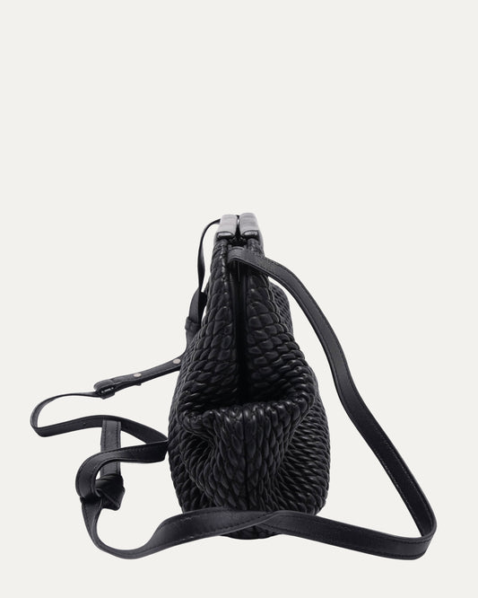 Small Lambskin Knit The Point Bag