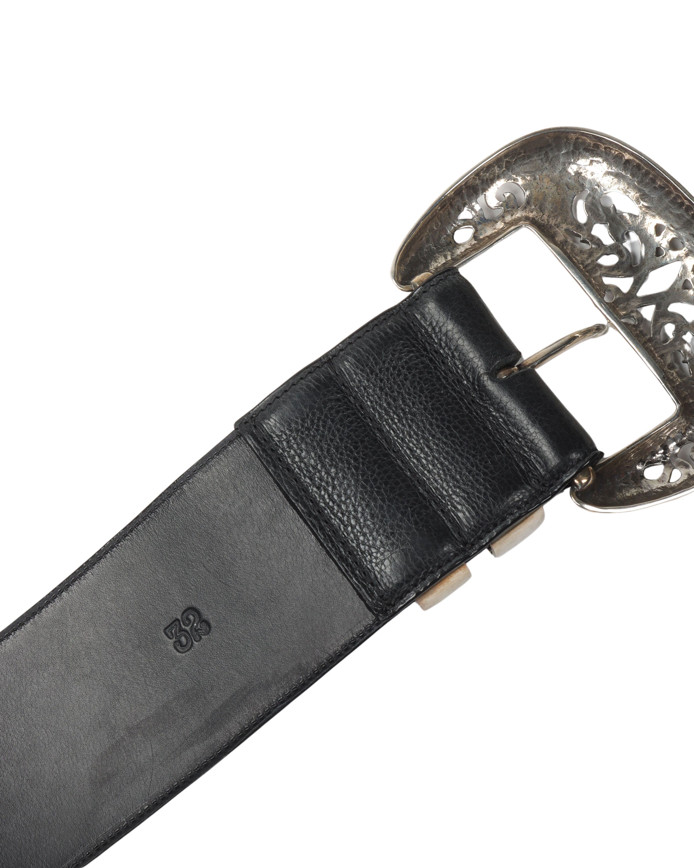 Three Piece Leather Sash Belt