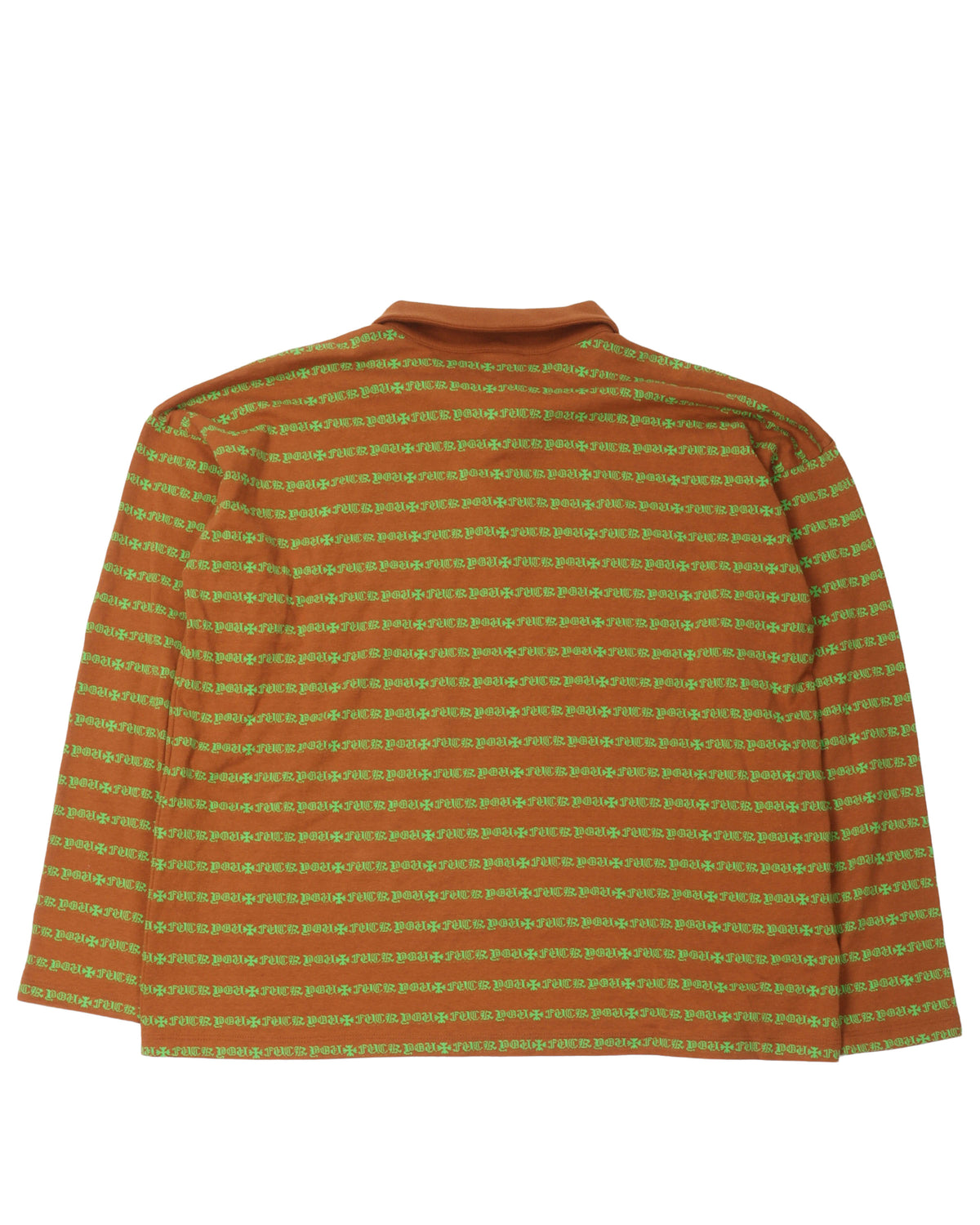 Fuck You Striped Long Sleeve Shirt