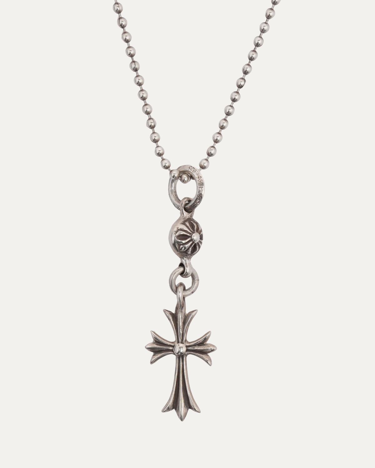 Cross Plus Ball Pendant w/ Ball Chain