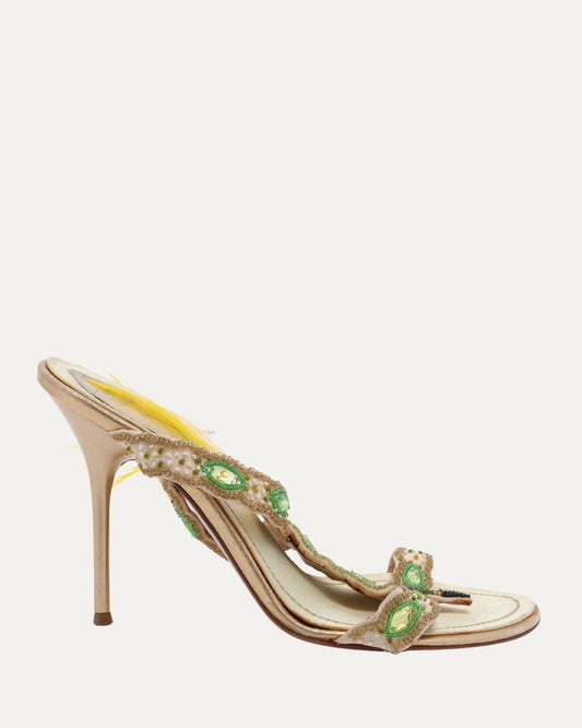 Vintage Beaded Sandals