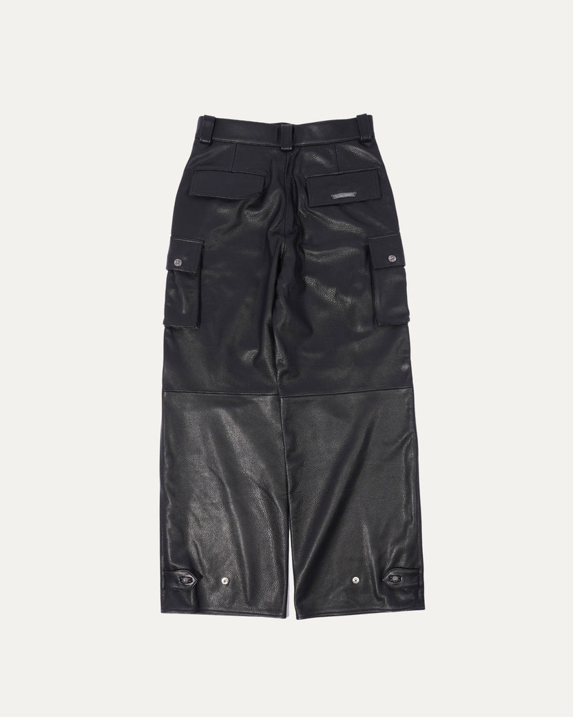 Leather Cargo Pants