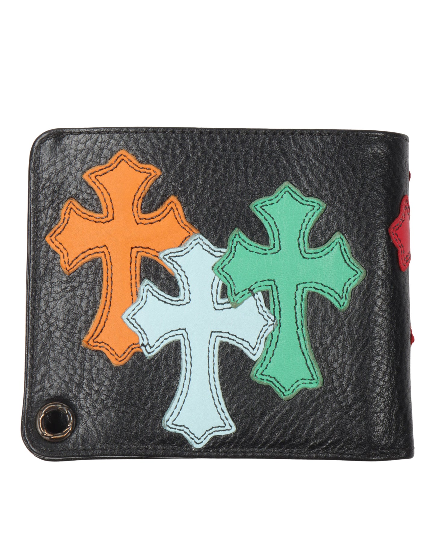 Leather Cross Bifold Wallet