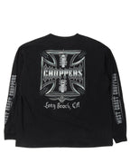 West Coast Choppers Chrome Logo Long Sleeve T-Shirt