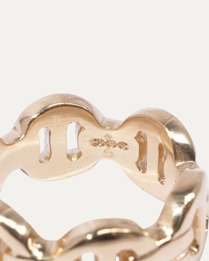 18k Yellow Gold Heritage Classic Tri-Link Ring