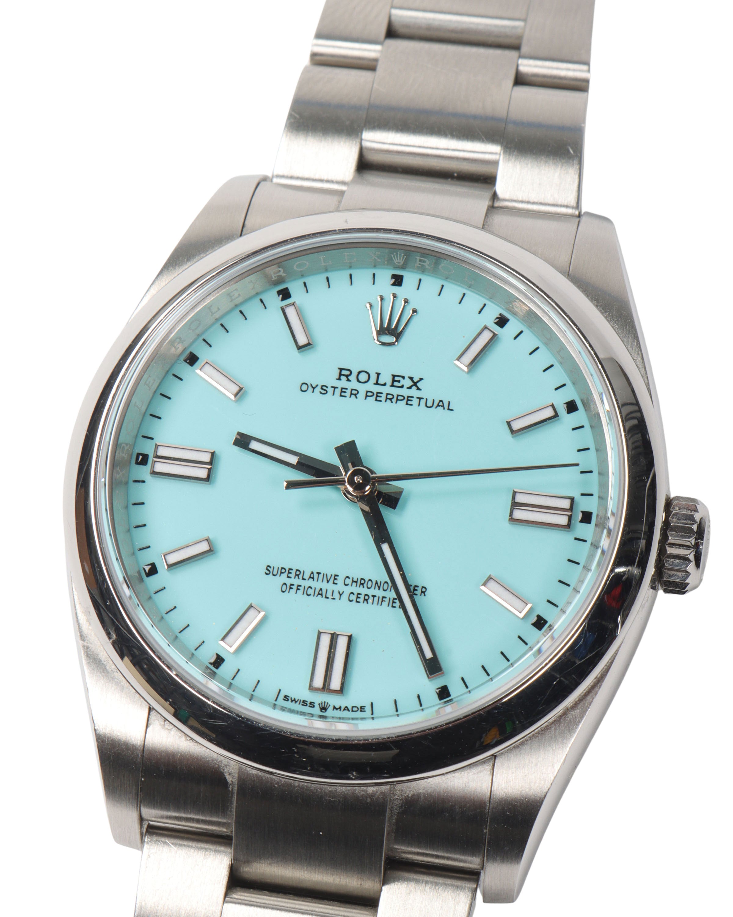 36MM Stainless Steel Oyster Perpetual w/ Tiffany Blue Dial