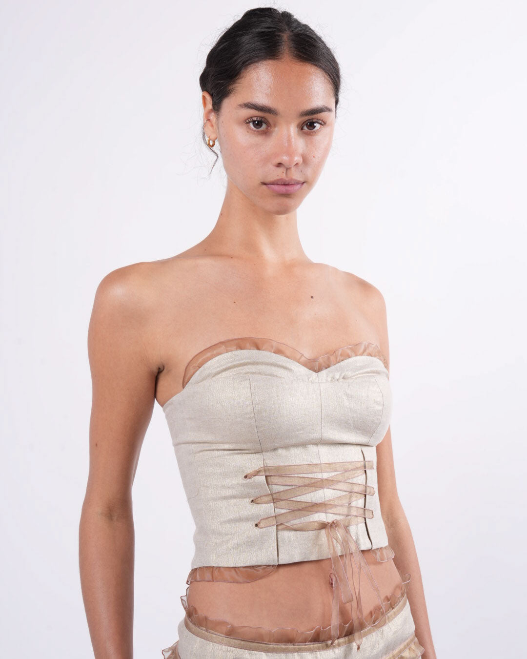 Linen Set With Ribbon Detail