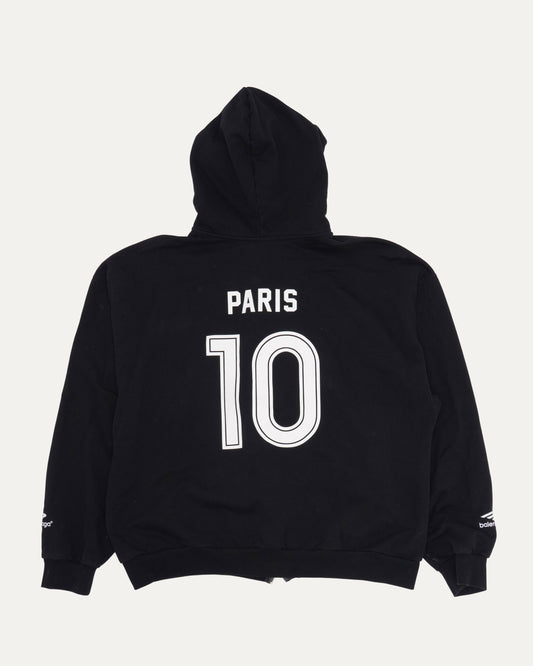 Medium Fit Paris Soccer Zip Up Hoodie