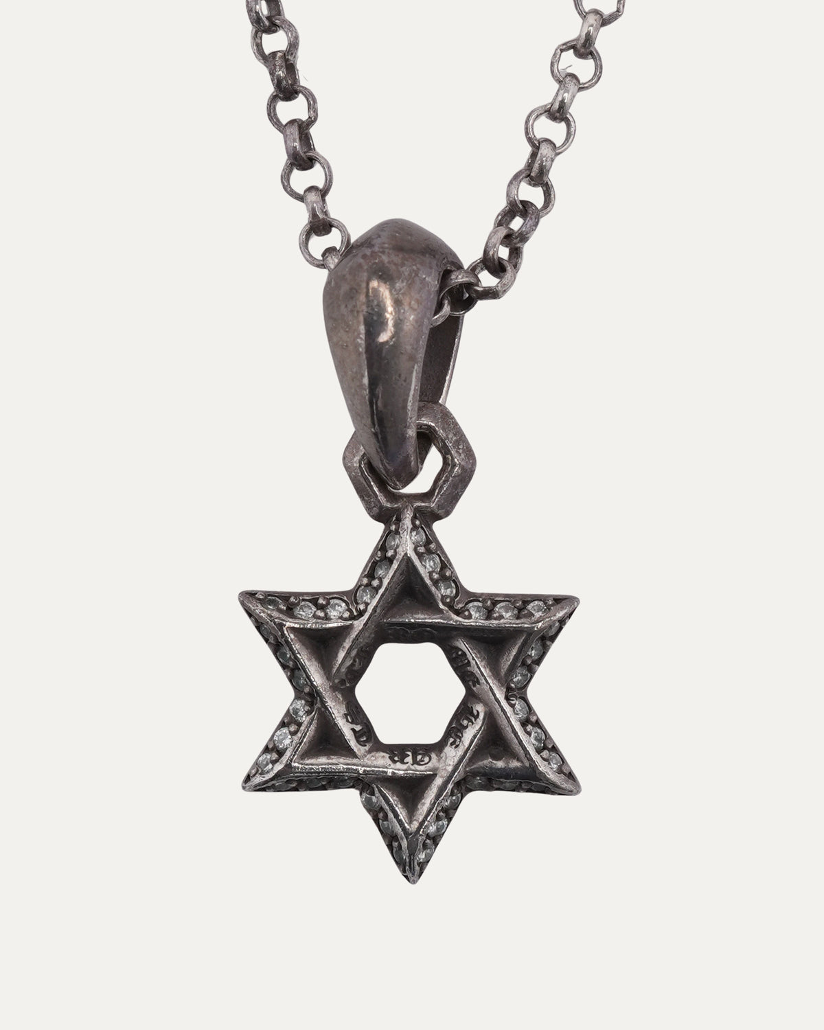 Diamond Star of David Necklace