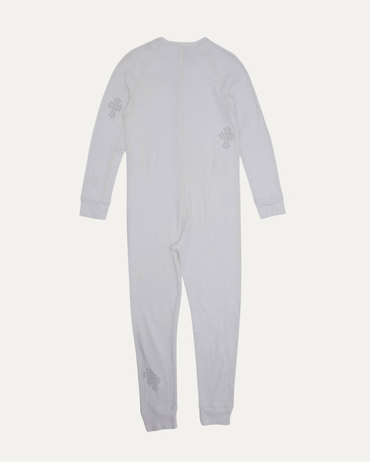 Thermal Cross Patch Long Underwear Onsie