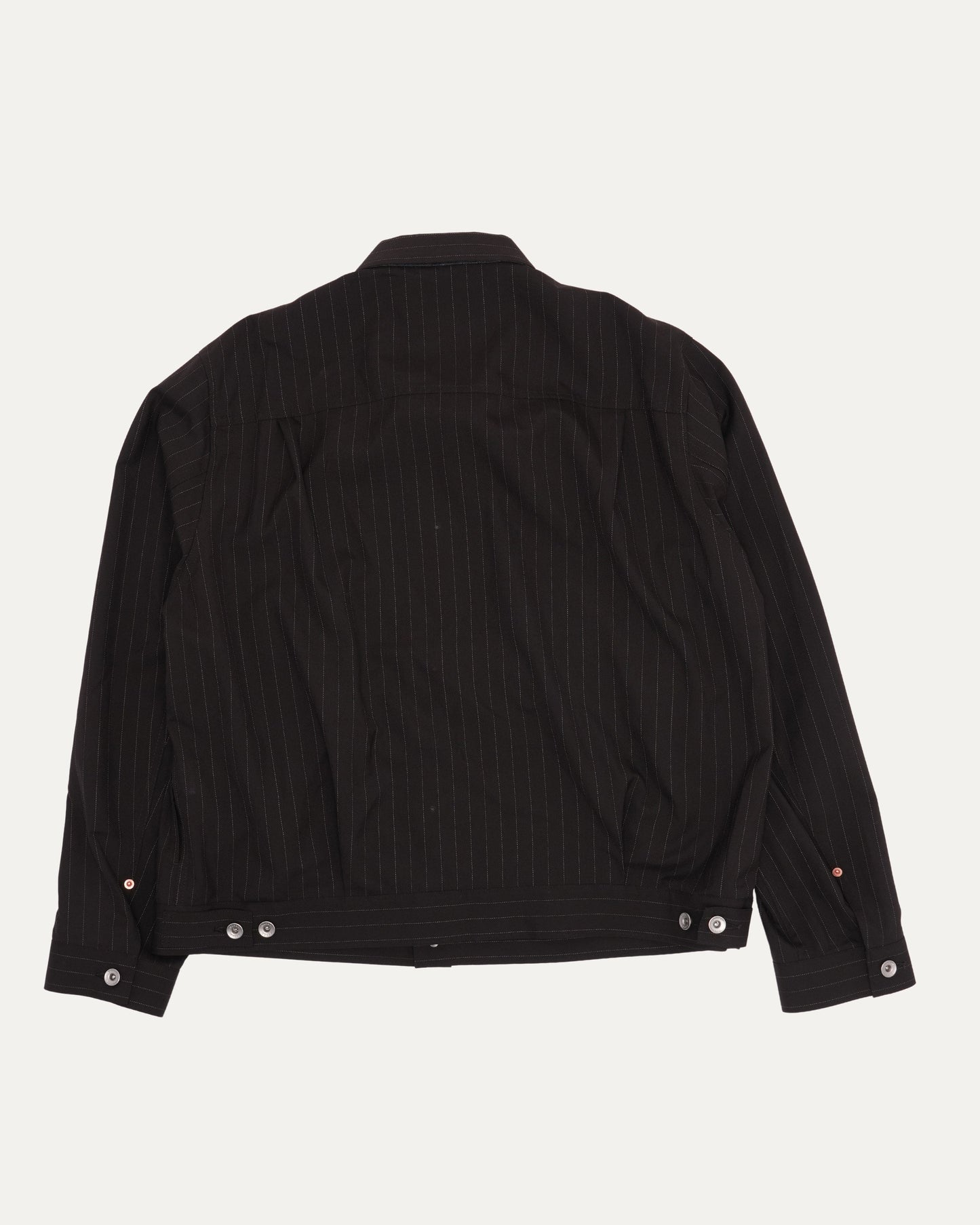 Wool-Blend Chalk Stripe Jacket