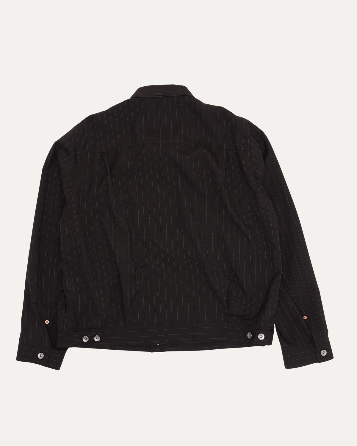 Wool-Blend Chalk Stripe Jacket
