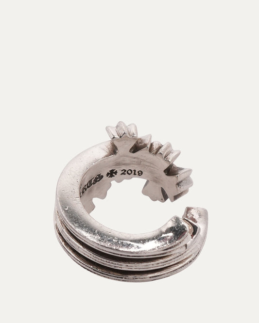 Triple Cross Curve Ring