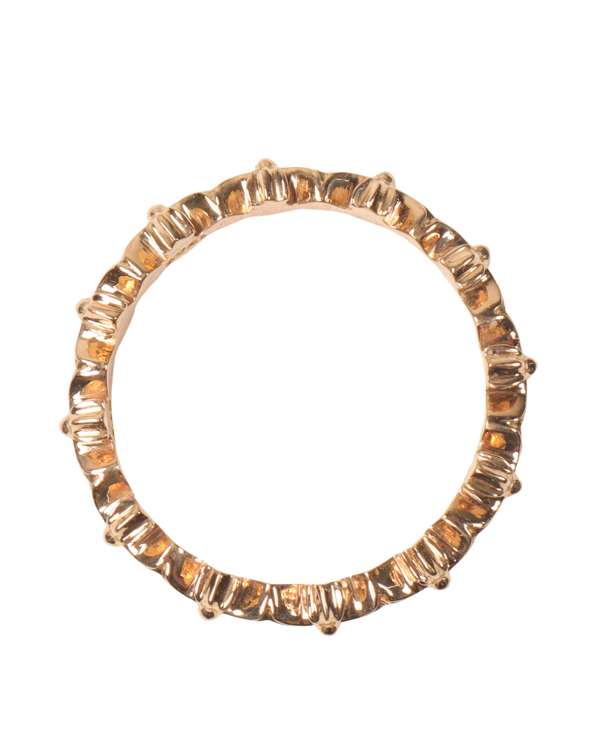 22k Gold Tiny E Plus Cross Ring