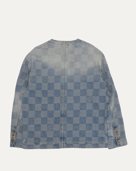 Denim Damier Chore Coat